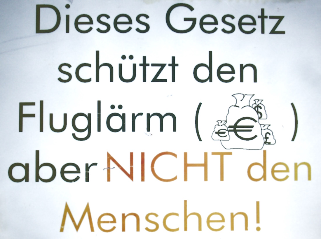 Plakat 'Fluglrm-Schutz'